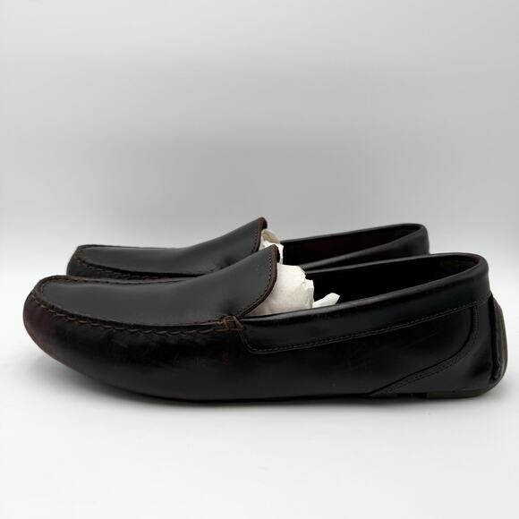 Sperry Mens Davenport Venetian Loafers US 14 M EU 48.5 Dark Brown Leather EUC